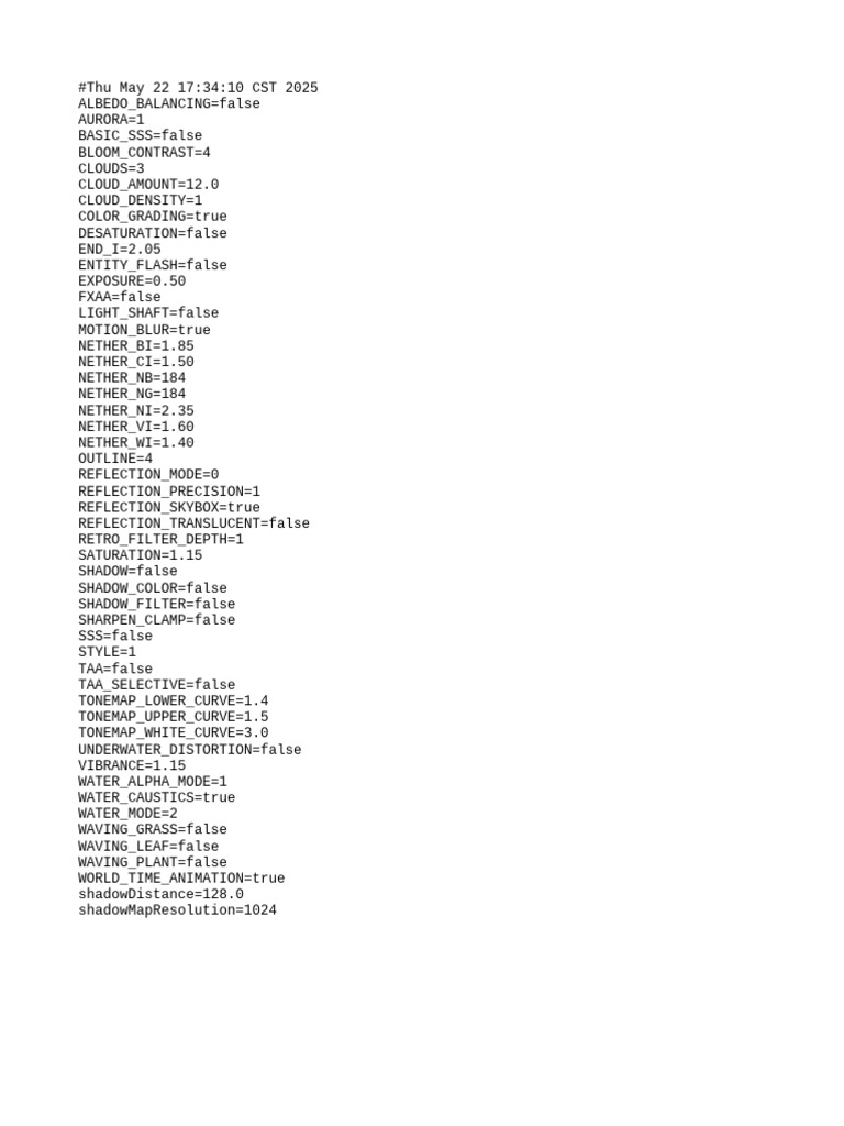 Minecraft Graphics Settings Overview | PDF