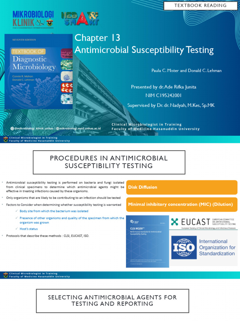 Textbook Reading Antimicrobial Susceptibility Testing | PDF | Beta ...