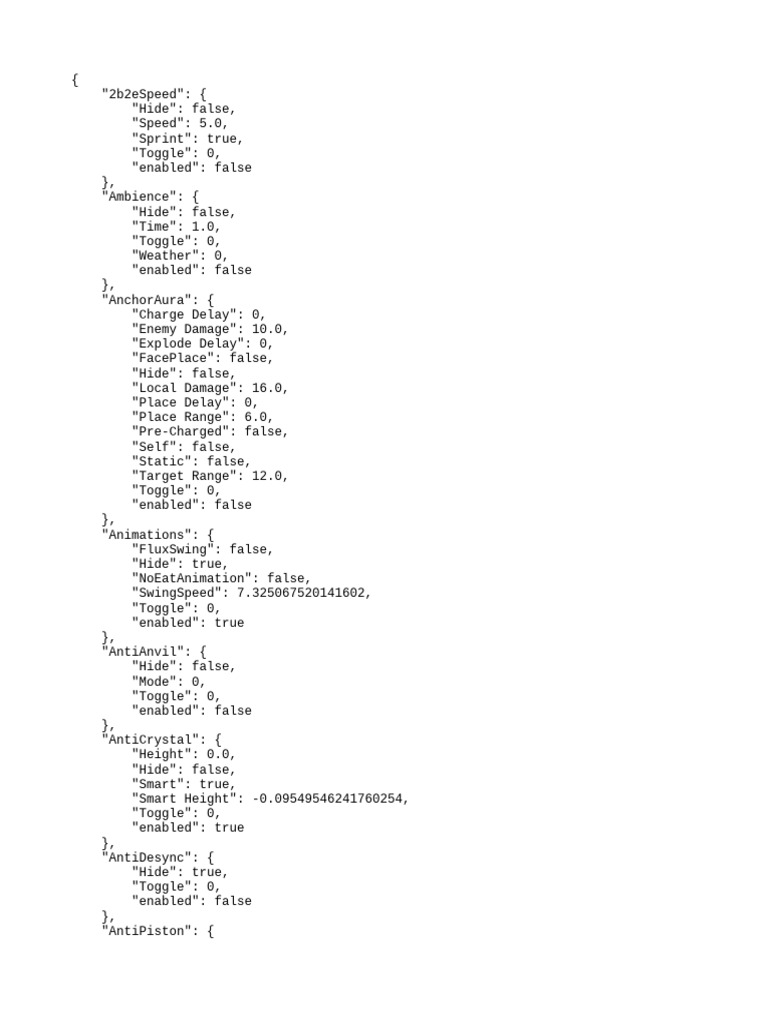 Minecraft Mod Configuration Settings | PDF