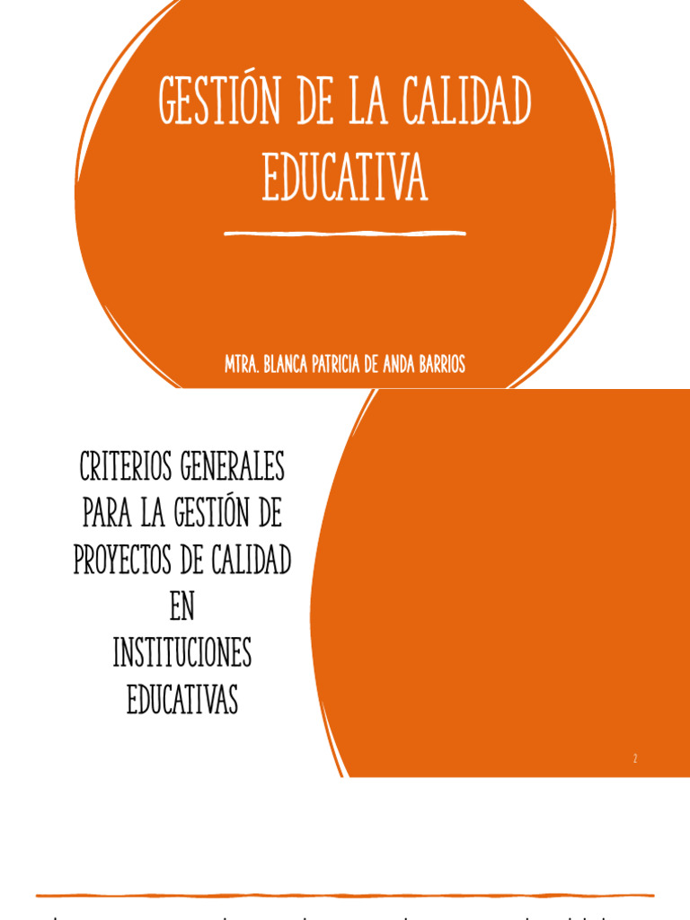 Criterios para Proyectos de Calidad Educativa | PDF | Sustentabilidad ...