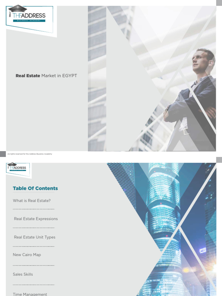Real Estate Training Guide for Egypt | PDF | Sales | Apartment