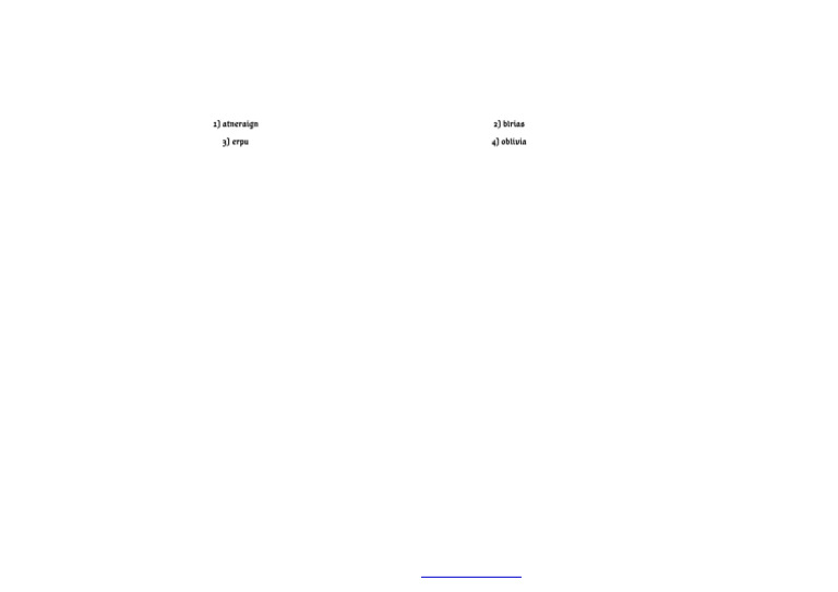 Word Scramble | PDF