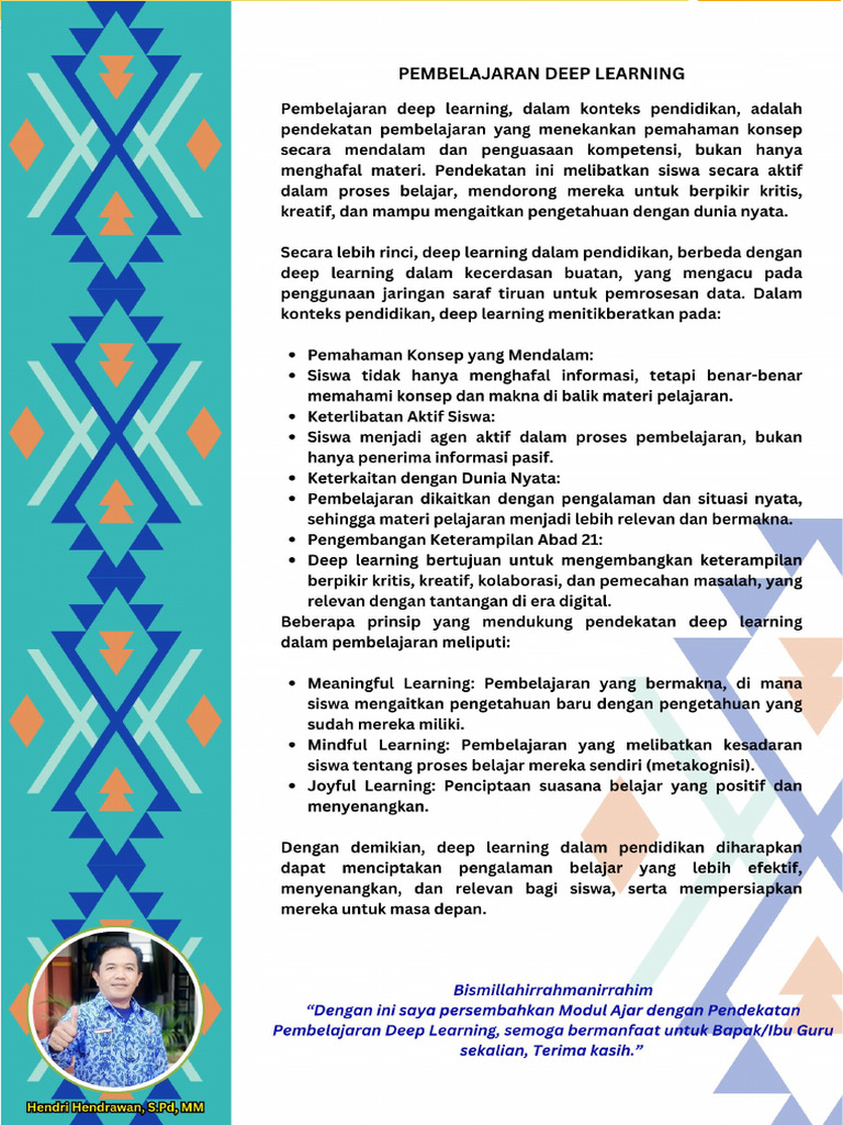 Modul Ajar Deep Learning Pancasila Kelas 1 | PDF