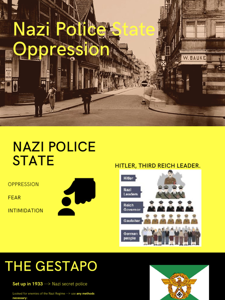 Nazi Police State: Oppression and Control | PDF