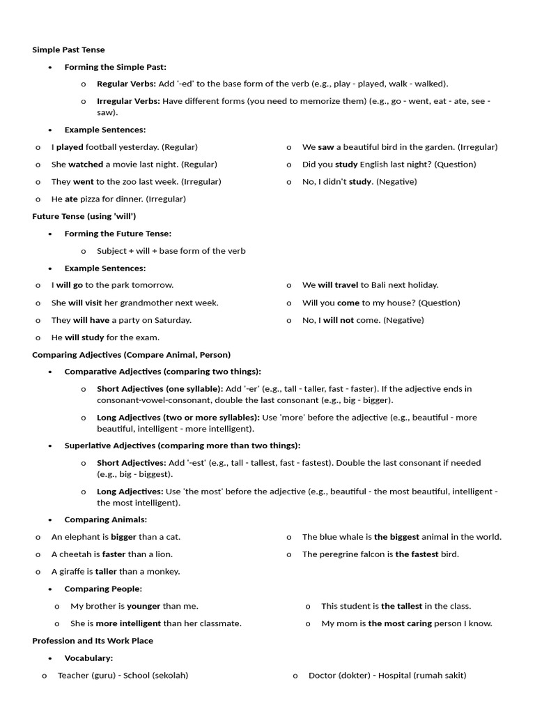 Understanding Simple Past Tense | PDF | Taste | Grammatical Tense