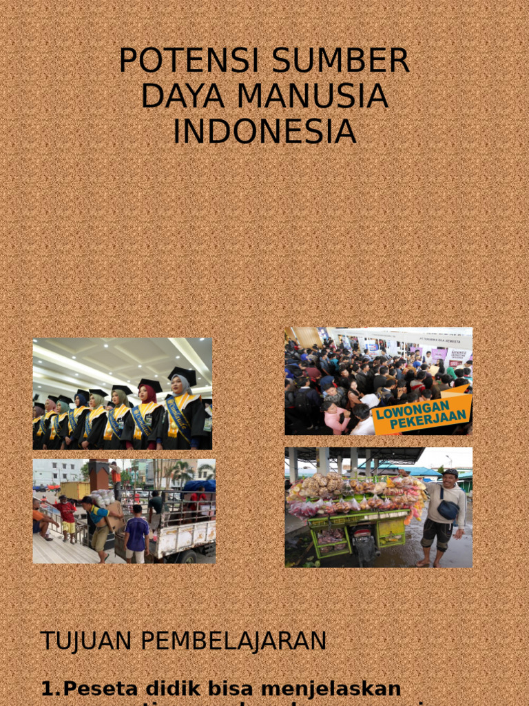 Potensi SDM Indonesia dan Peningkatannya | PDF