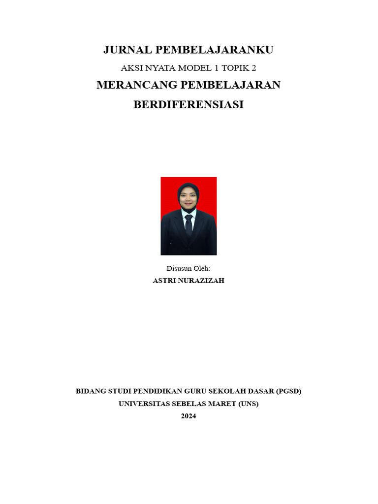 Jurnal Pembelajaran Berdiferensiasi | PDF