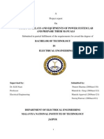 Study of Relays and Equipments of Power System Lab and Prepare Their Manuals