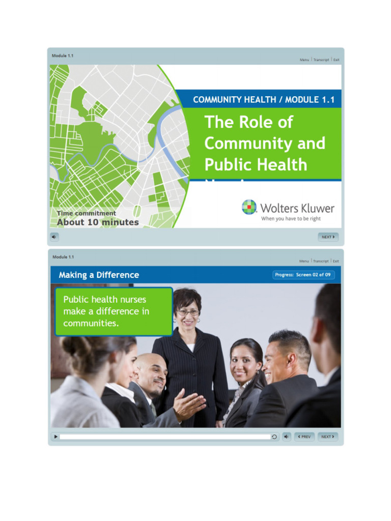 Community Module Notes 1.01 - The Role of Community and Public Health | PDF