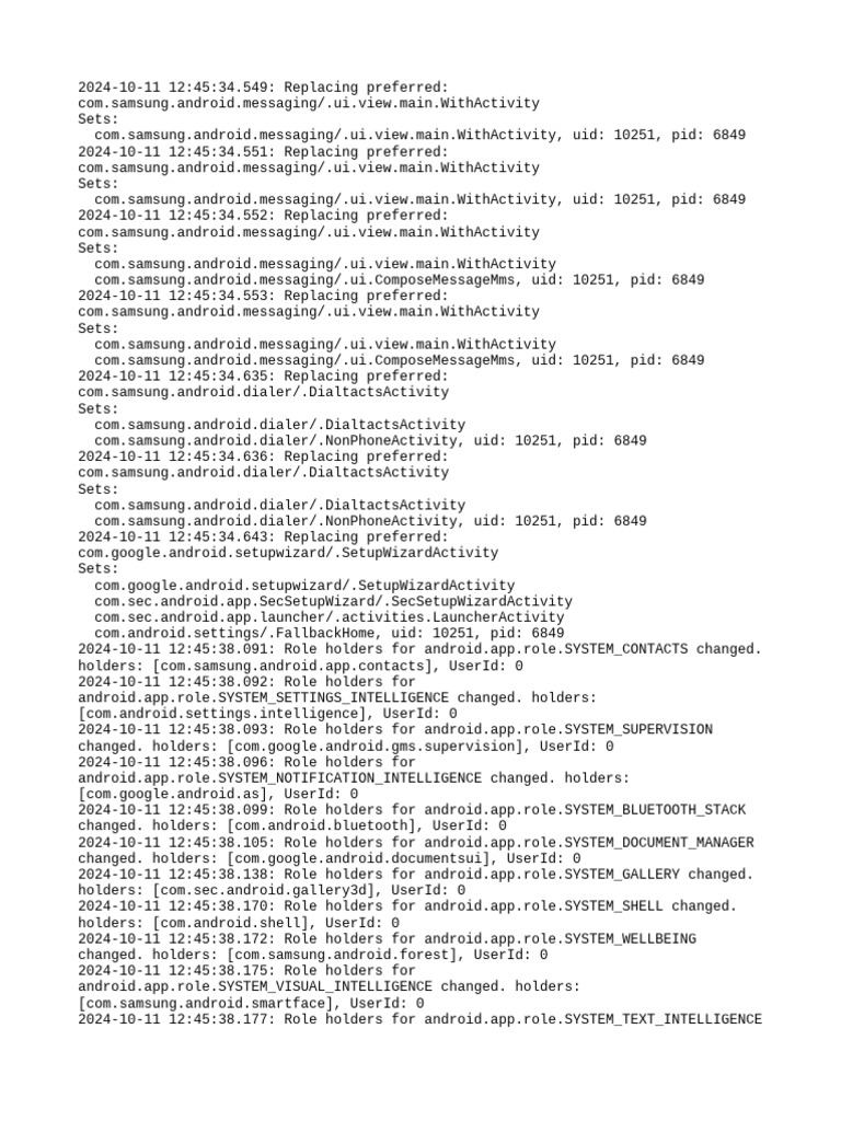 Samsung App Preference Changes Log | PDF | Android (Operating System ...