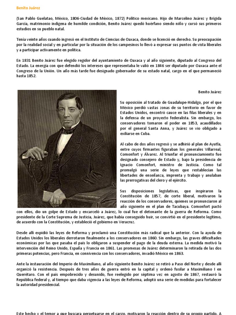 Benito juarez essay 08 picture