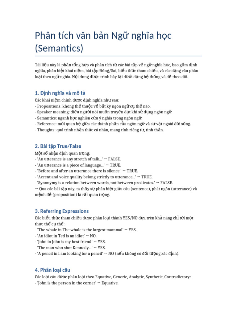 PhanTich NguNghia | PDF