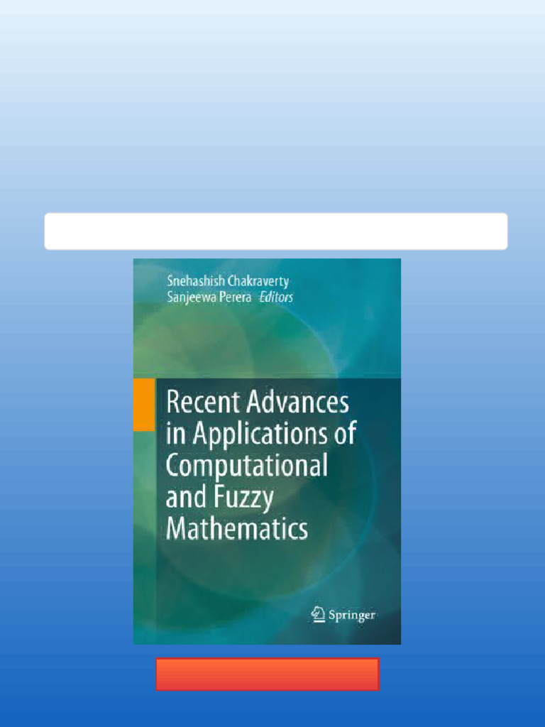 Recent Advances in Applications of Computational and Fuzzy Mathematics ...
