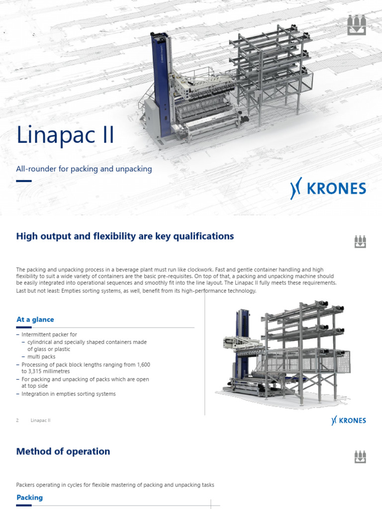 Linapac II: Flexible Packing Solution | PDF | Manufactured Goods