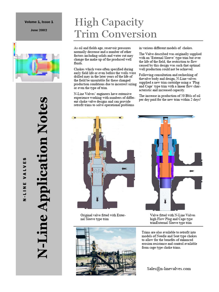 High Capacity Trim Conversion Guide | PDF | Valve | Fluid Dynamics