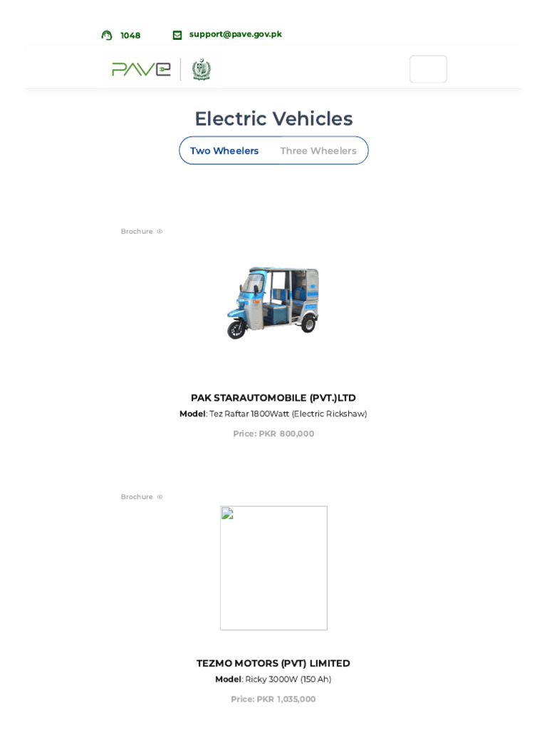 Electric Vehicle Models and Prices | PDF
