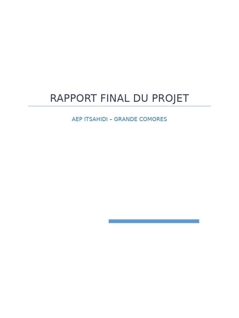 Rapport Final Du Projet | PDF
