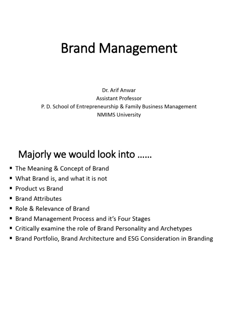 Comprehensive Guide to Brand Management | PDF | Brand | Marketing