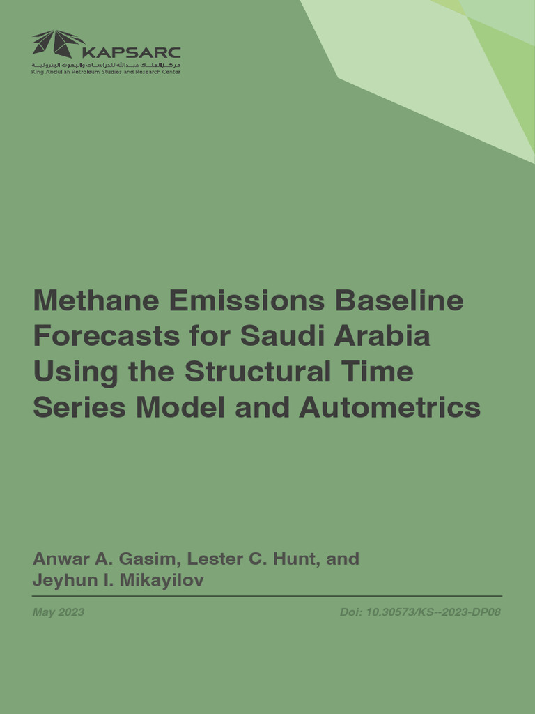 Methane Emissions Forecasts for Saudi Arabia | PDF | Greenhouse Gas ...