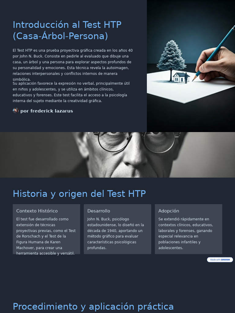 Introduccion Al Test HTP Casa Arbol Persona | PDF | Sicología | Las ...