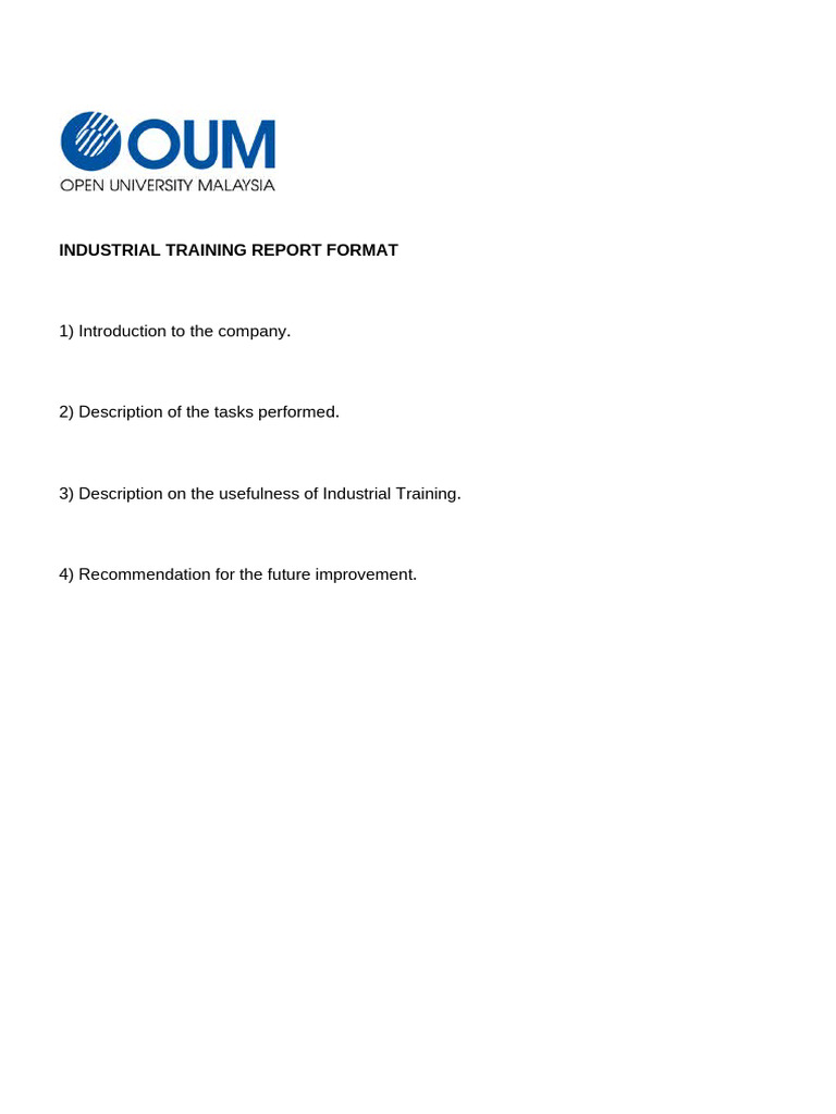 6 - Industrial Training Forms - Bcom - Abcl4106 & Abcp4106 | PDF