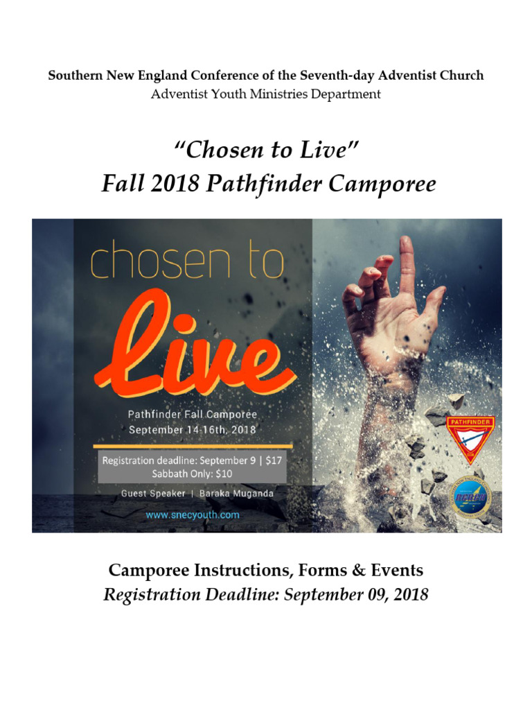 Fall 2018 Pathfinder Camporee Guide | PDF | Insurance | Vehicle Insurance