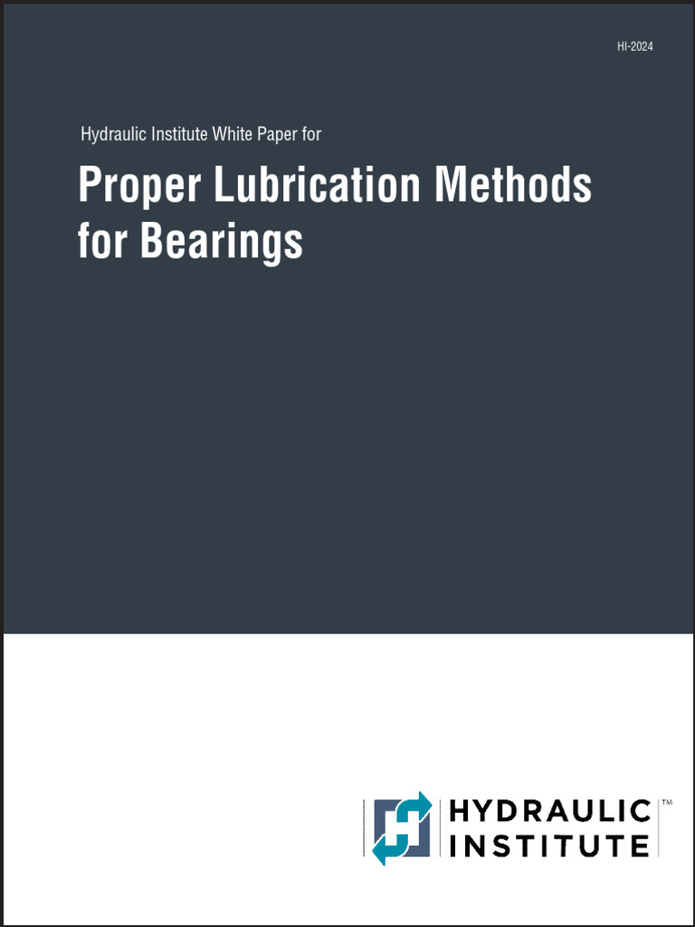 Proper Bearing Lubrication Methods Guide | PDF | Bearing (Mechanical ...