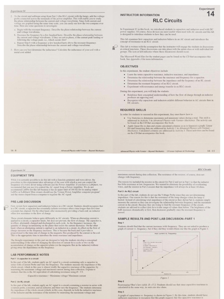 RCL 1 - Vernier | PDF