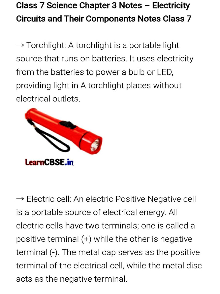 Electricity Study Material | PDF