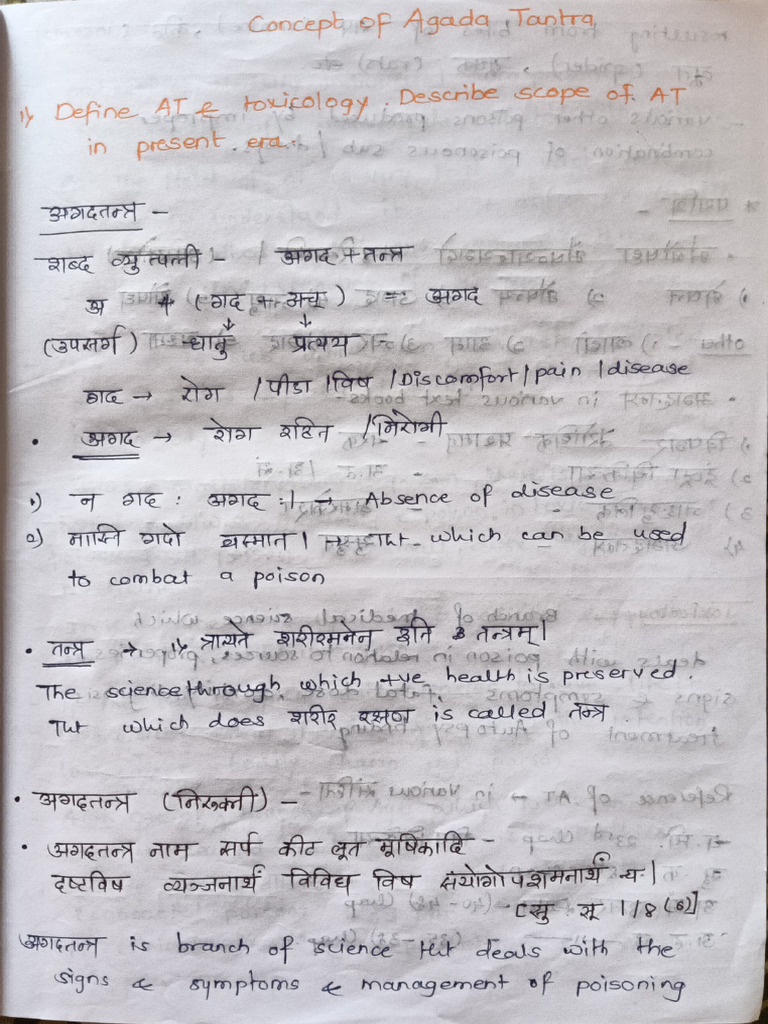 Concept of Agad Tantra | PDF