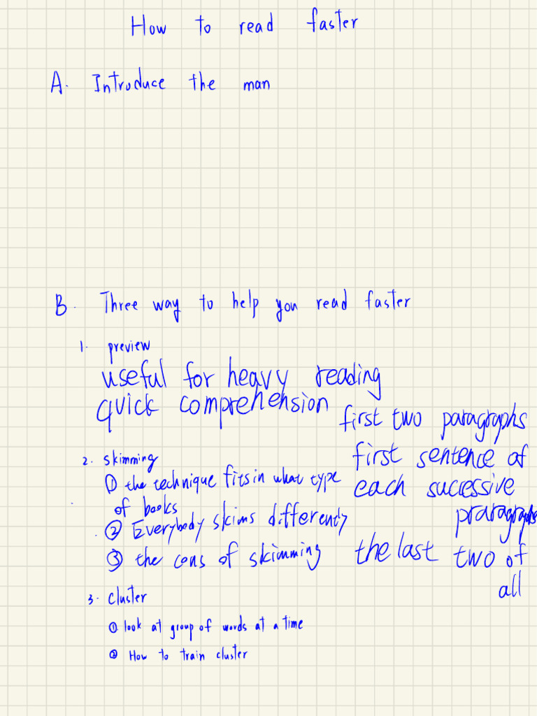 Speed Reading Techniques for English | PDF