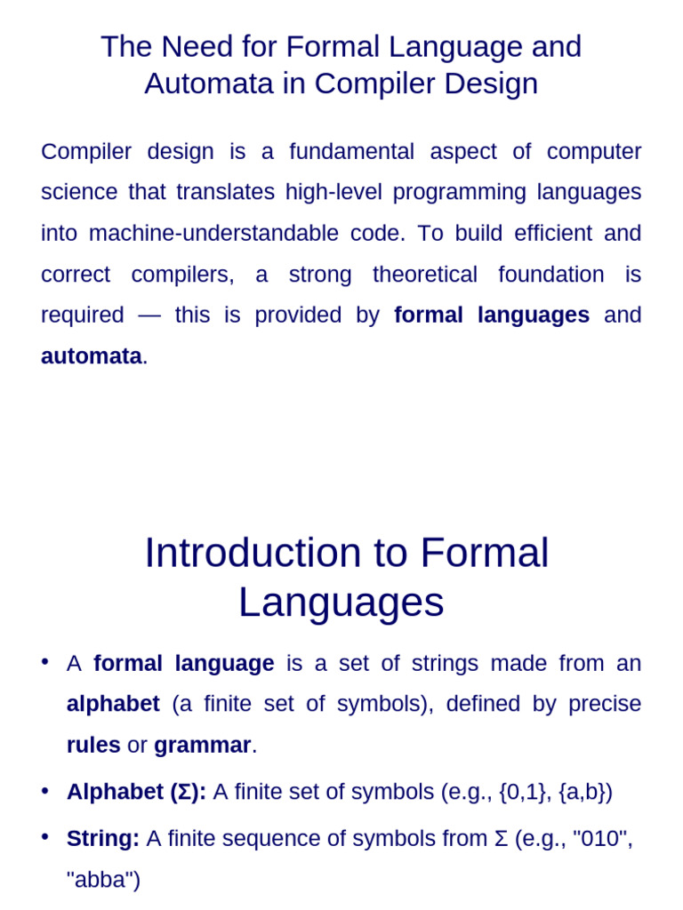 Types of Formal Languages Explained | PDF | Automata Theory | Language ...