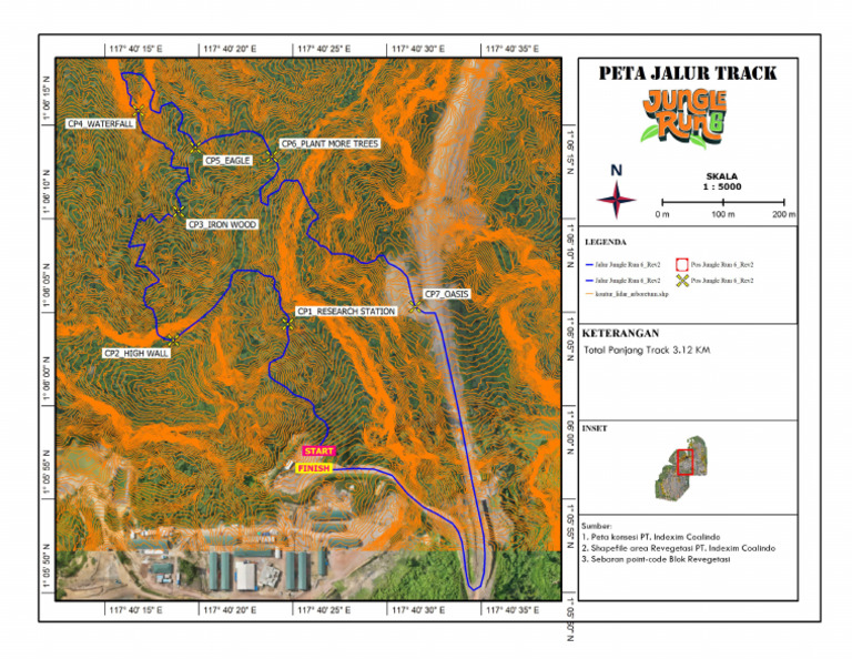 Peta Jungle Run #6 - 3.12 KM - Rev2 | PDF