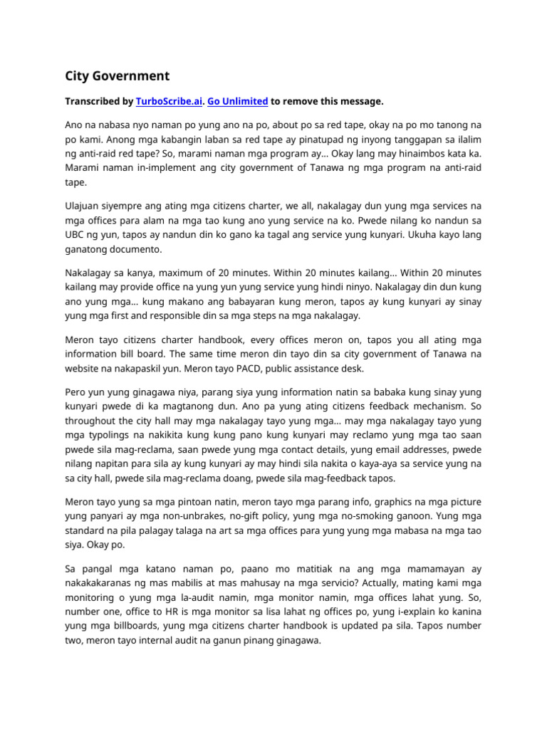 City Government | PDF