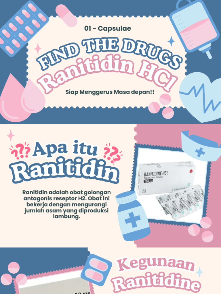 Ranitidin: Dosis, Manfaat, dan Efek Samping | PDF