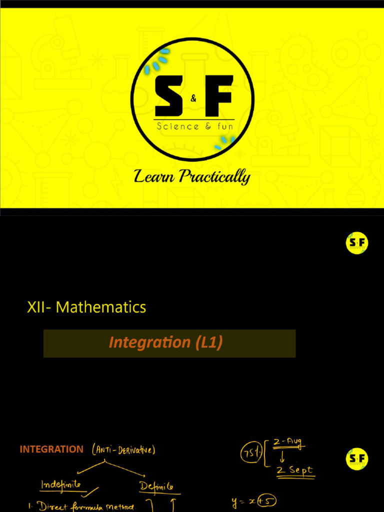 Integration Lecture 1 Pdf