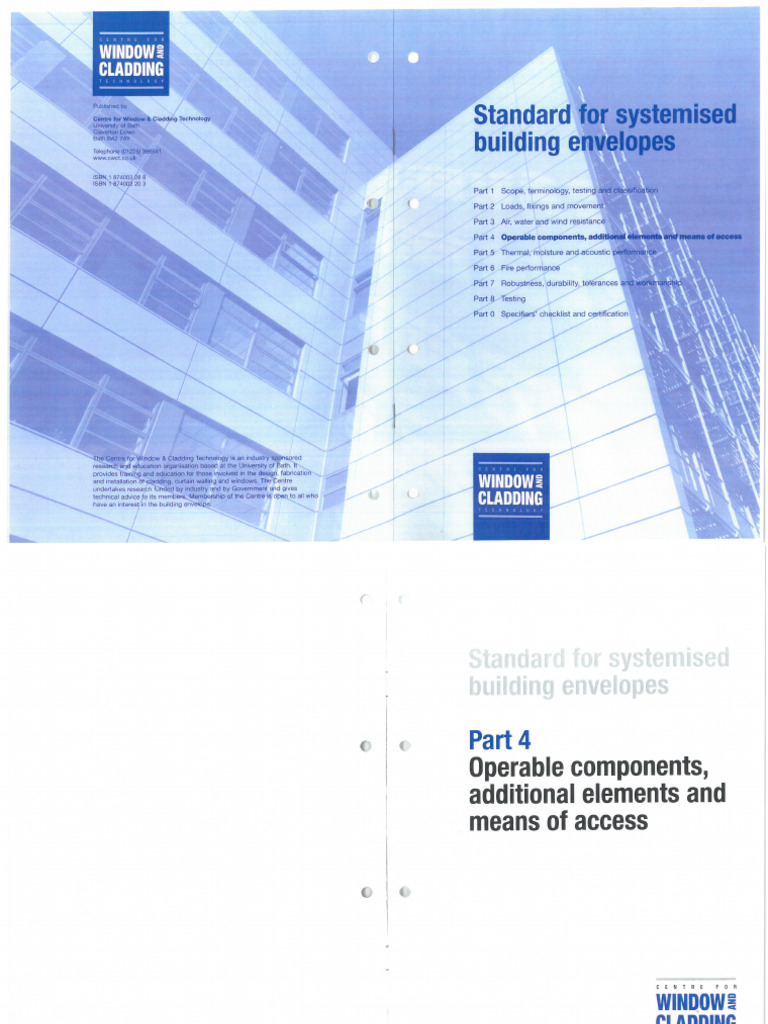 CWCT - 4. Operable Components, Additional Elements & Means of Access | PDF
