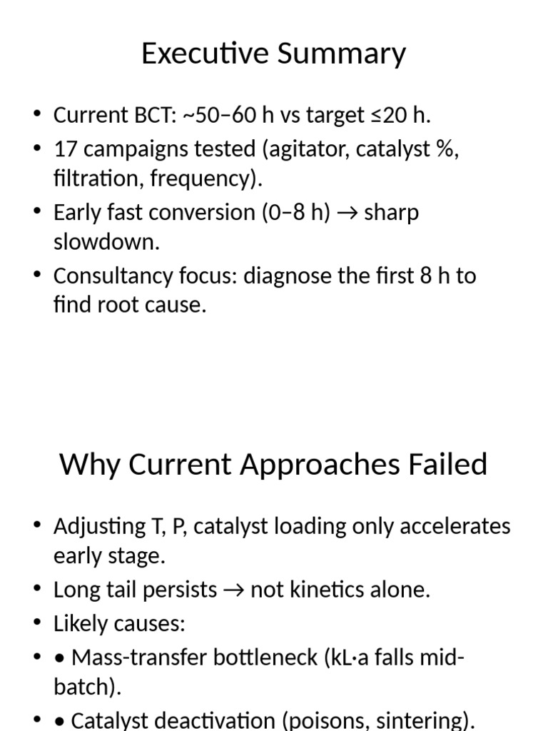 Hydrogenation BCT Consultant Deck | PDF
