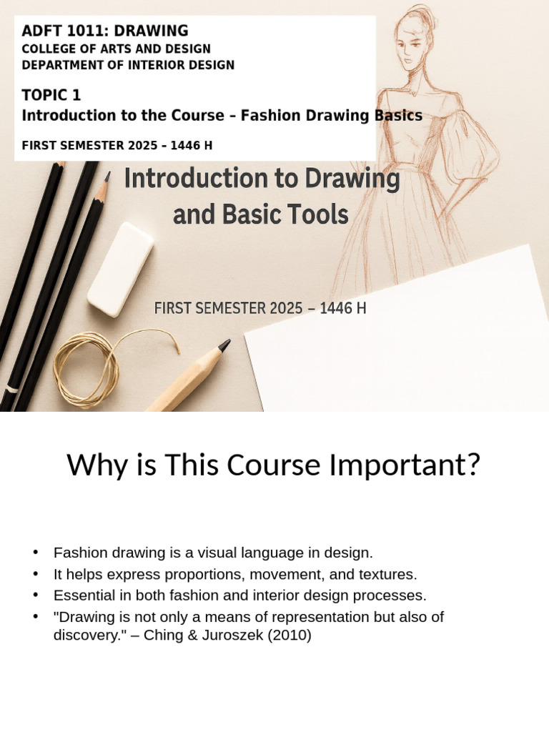 Fashion Drawing Lesson1 Presentation | PDF