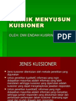 Teknik Menyusun Kuisioner