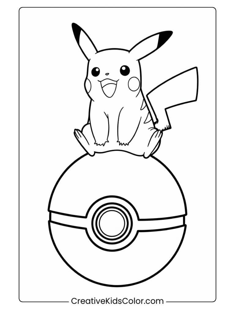 Pikachu On A Giant Pokeball r1 | PDF