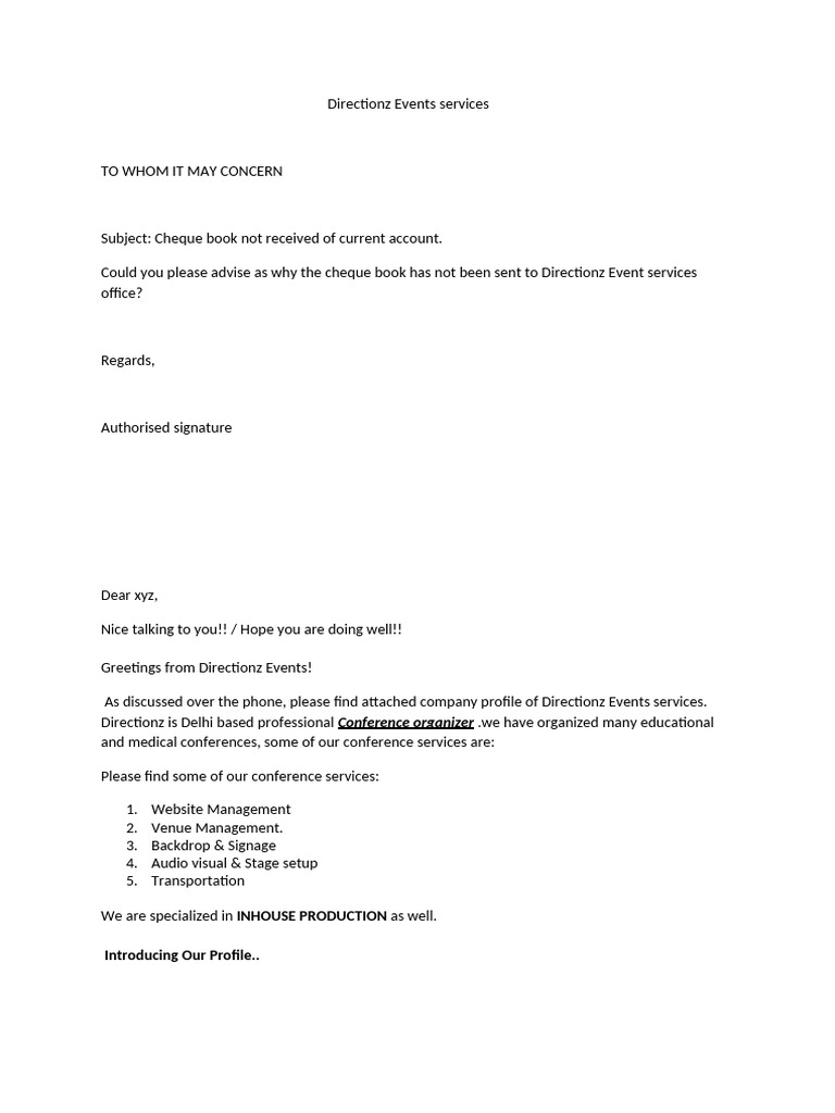 Directionz Event Services Overview | PDF | Advertising