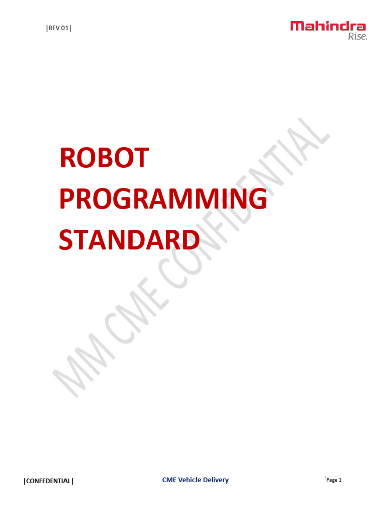 Robot Programming Standards Guide | PDF | Electromagnetic Interference ...
