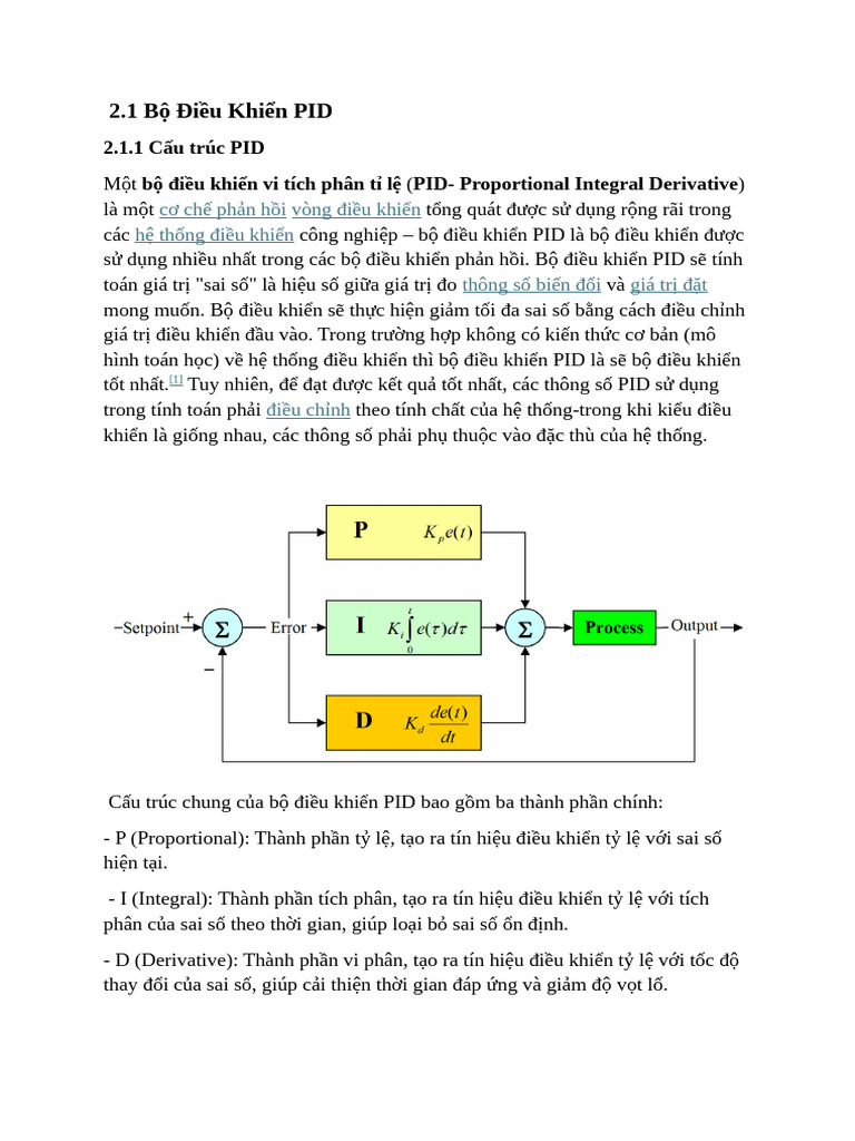Bộ Điều Khiển PID | PDF