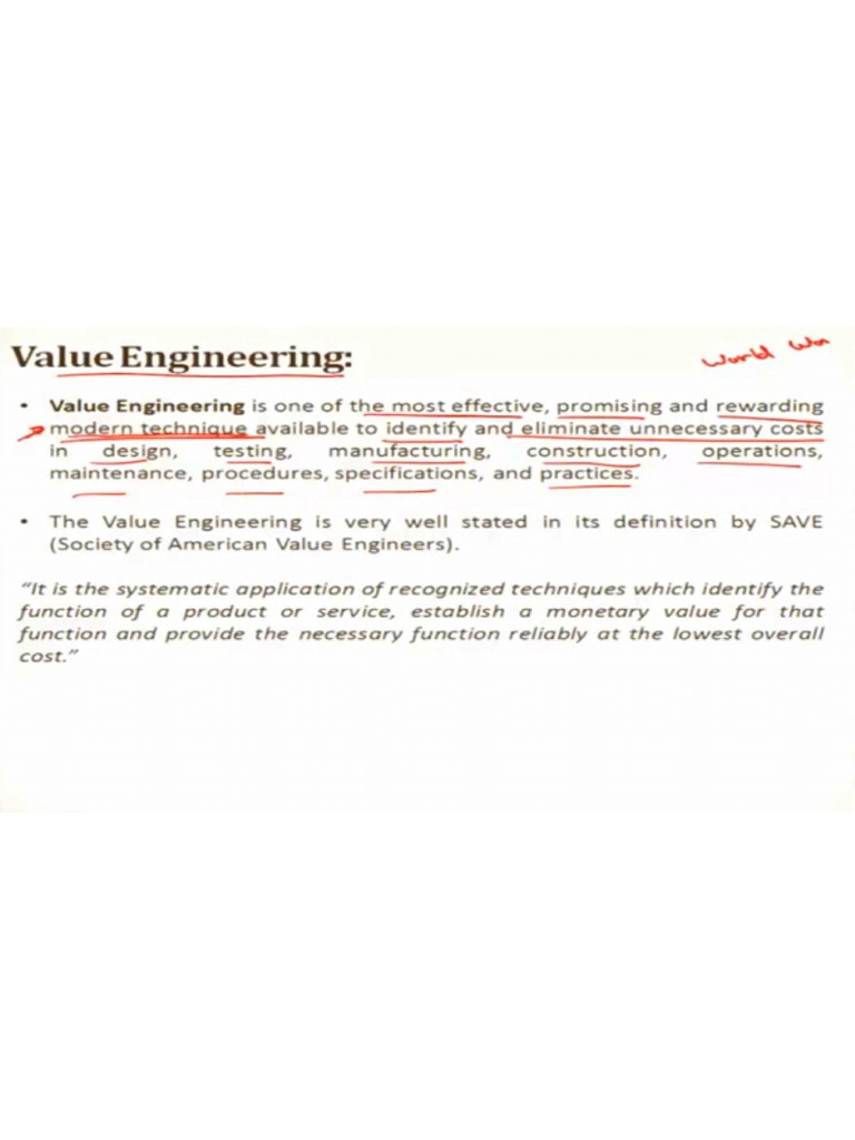 Value Engineering | PDF
