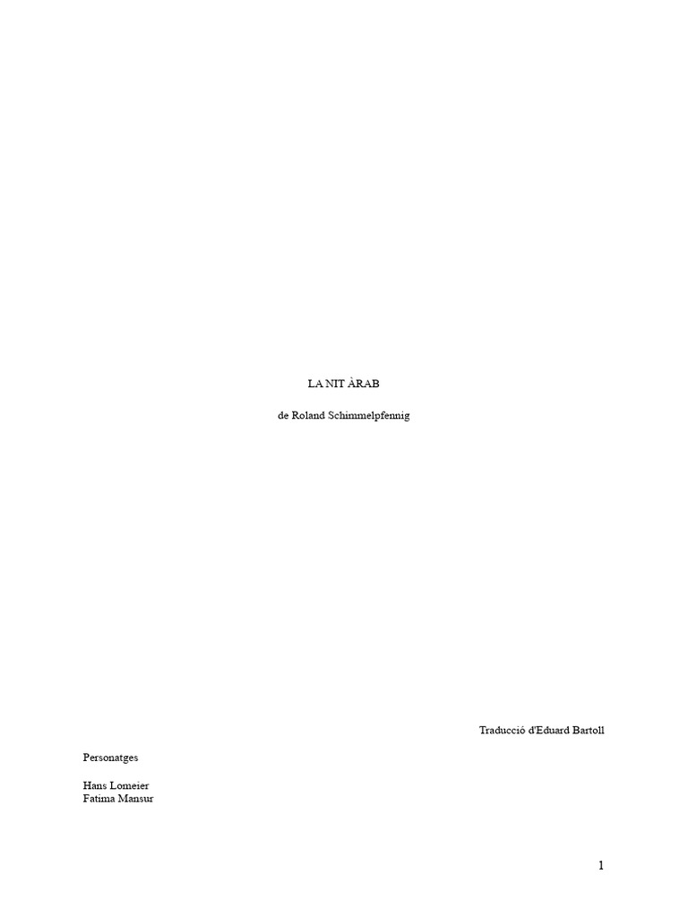 12.-La Nit Àrab | PDF
