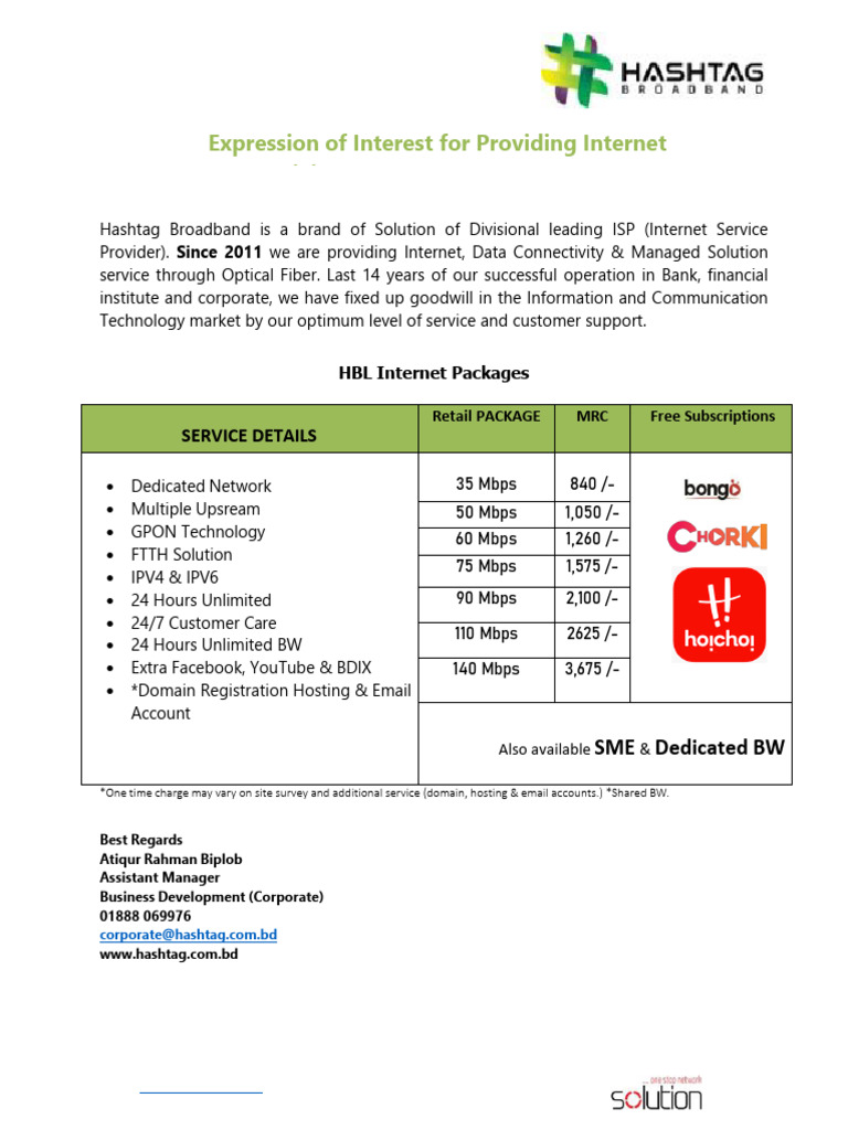 Share Packages For Retail Packages | PDF | Internet | Internet Service ...