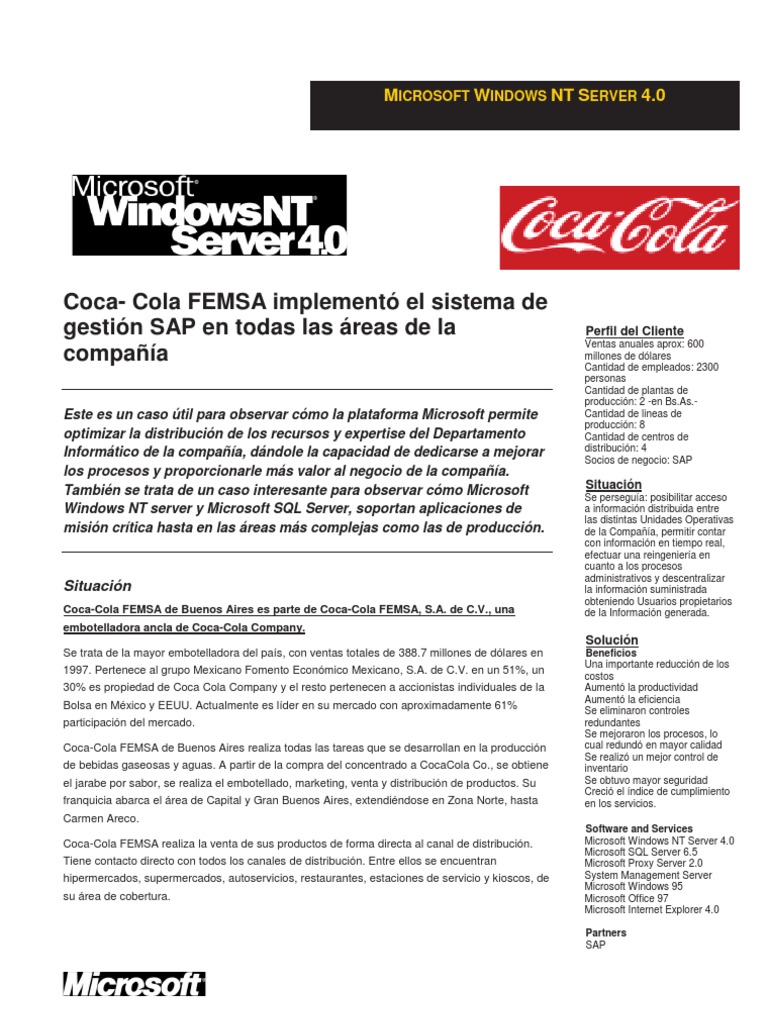 Ejemplos De Reingenieria En Coca Cola