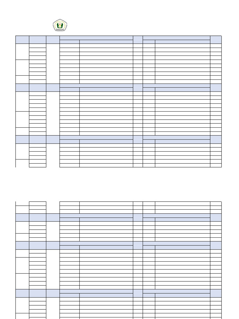 Roster Kuliah Pendidikan Guru SD 2025/2026 | PDF