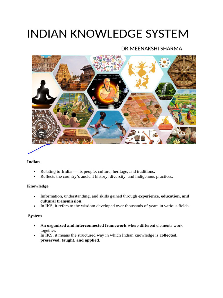 Indian Knowledge System Overview | PDF | Vedas | Ātman (Hinduism)